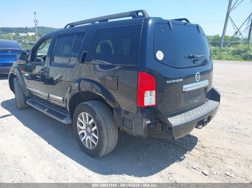 2011 Nissan Pathfinder Le VIN: 5N1AR1NB4BC617828 Lot: 39631945