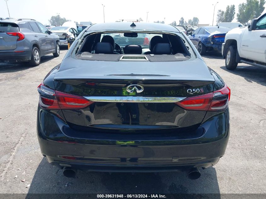 2018 Infiniti Q50 3.0T Red Sport 400 VIN: JN1FV7AP2JM461293 Lot: 39631948