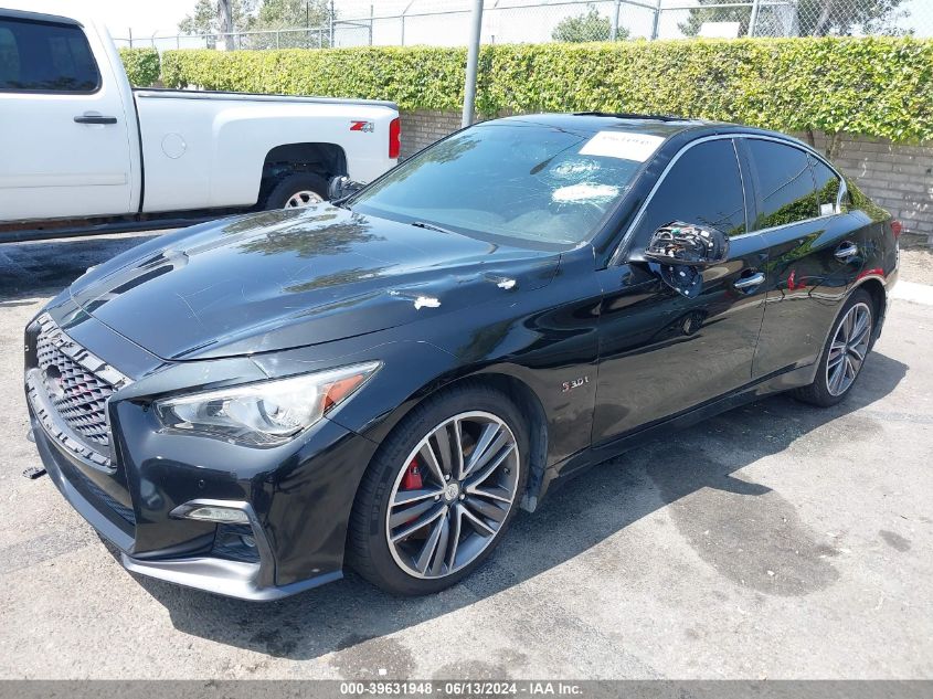 2018 Infiniti Q50 3.0T Red Sport 400 VIN: JN1FV7AP2JM461293 Lot: 39631948