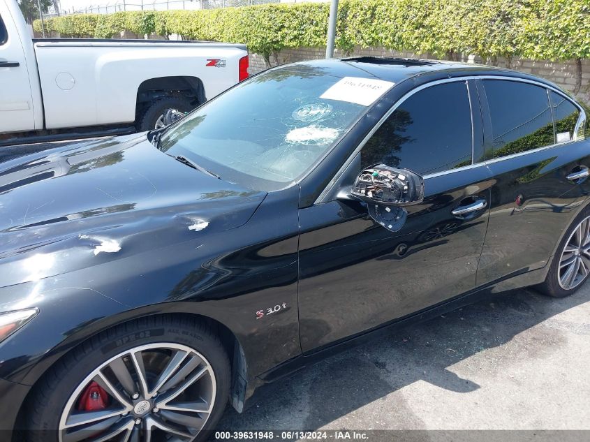 2018 Infiniti Q50 3.0T Red Sport 400 VIN: JN1FV7AP2JM461293 Lot: 39631948