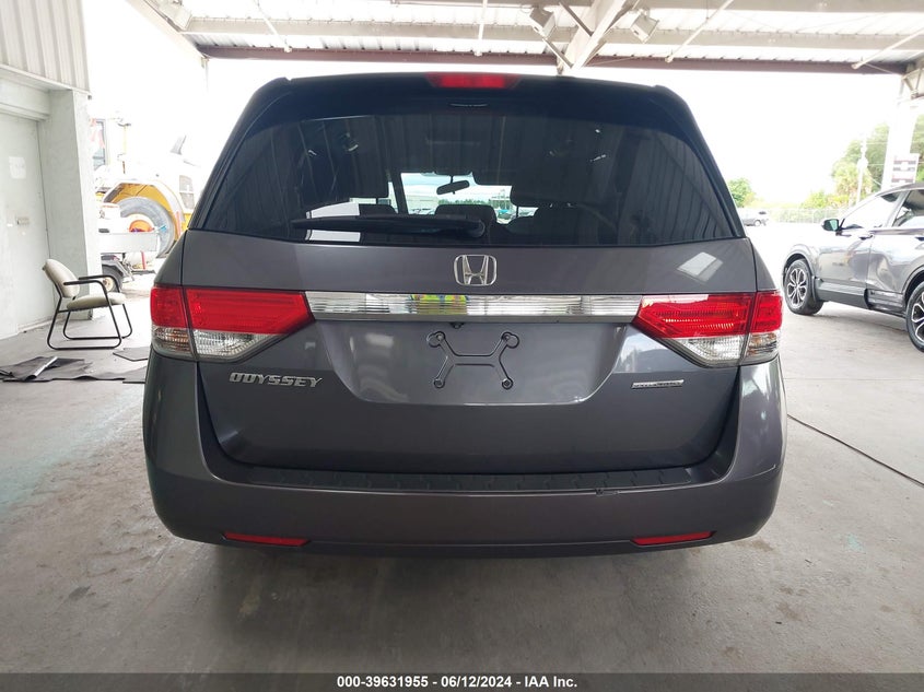 2016 Honda Odyssey Se VIN: 5FNRL5H32GB085509 Lot: 39631955