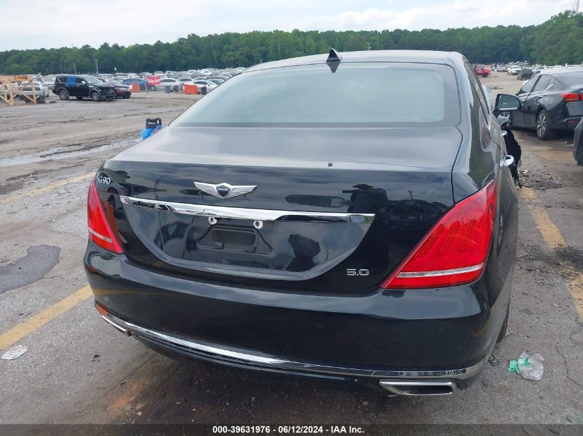 2018 Genesis G90 5.0 Ultimate VIN: KMHG54JH3JU039649 Lot: 39631976