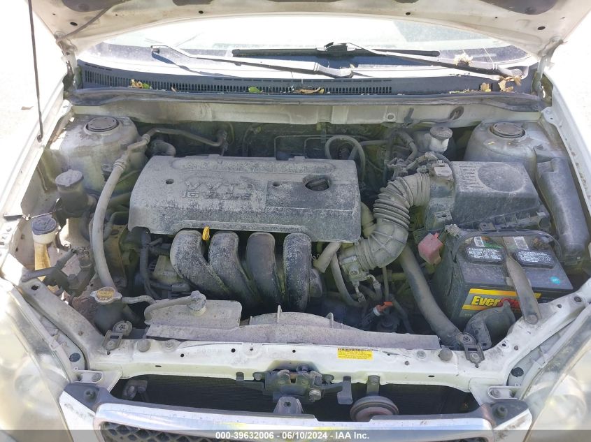 2005 Toyota Corolla S VIN: 1NXBR32E25Z493331 Lot: 39632006