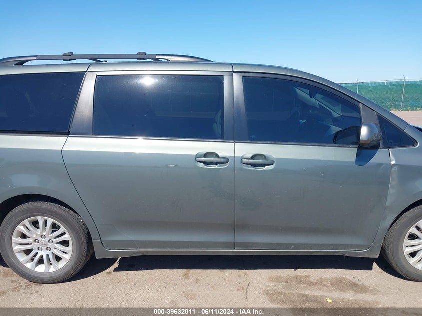 2013 Toyota Sienna Xle V6 8 Passenger VIN: 5TDYK3DC0DS397456 Lot: 39632011