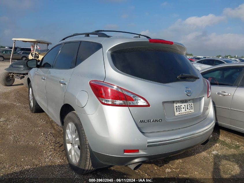 2012 Nissan Murano Sl VIN: JN8AZ1MU6CW101904 Lot: 39632045