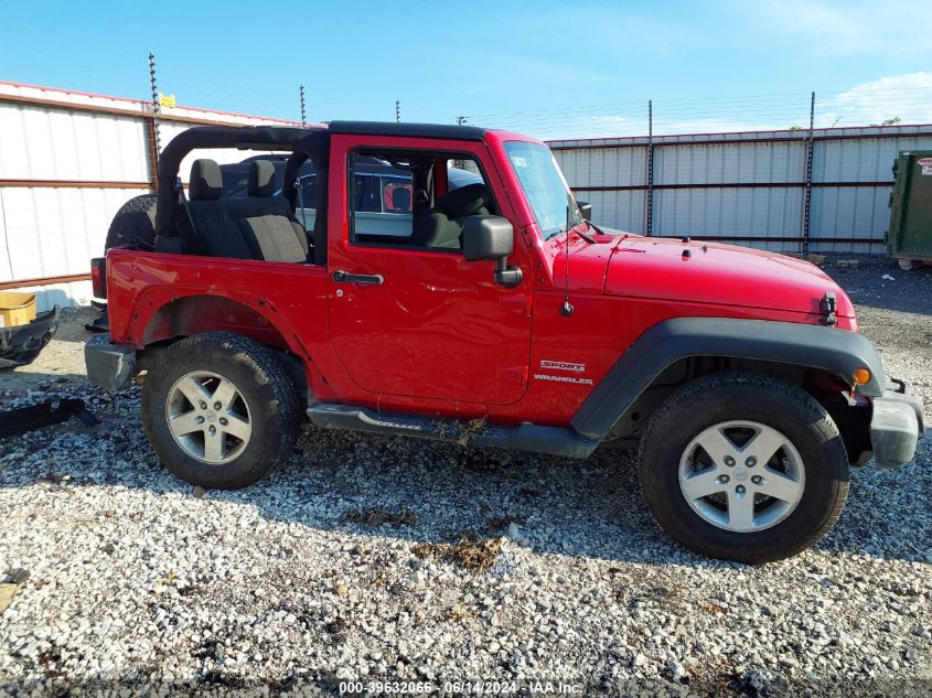 2012 Jeep Wrangler Sport VIN: 1C4AJWAG2CL253842 Lot: 39632066