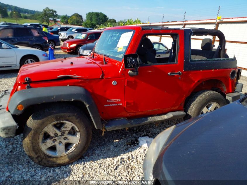 2012 Jeep Wrangler Sport VIN: 1C4AJWAG2CL253842 Lot: 39632066