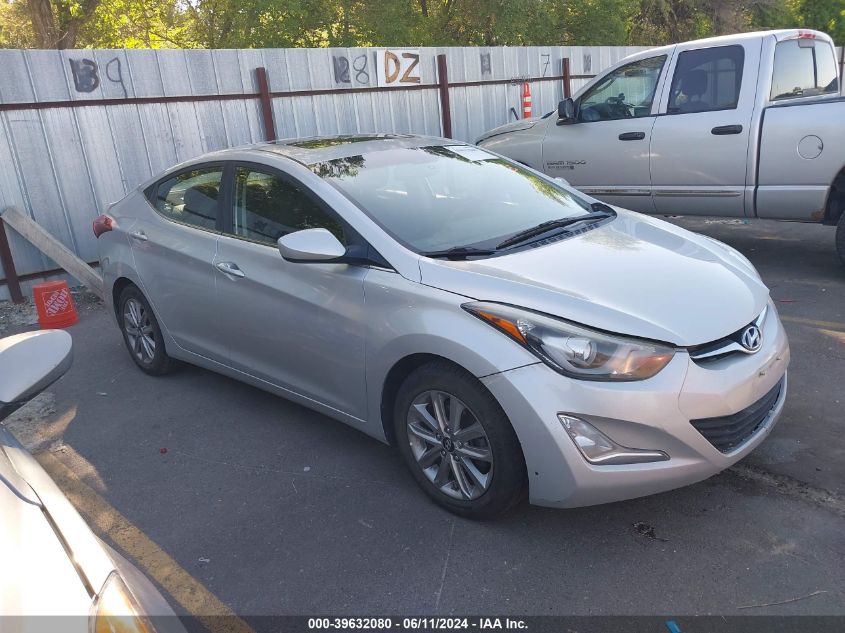 2015 Hyundai Elantra Se VIN: 5NPDH4AE8FH626161 Lot: 39632080