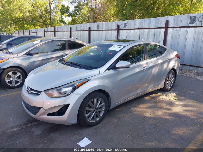 2015 Hyundai Elantra Se VIN: 5NPDH4AE8FH626161 Lot: 39632080