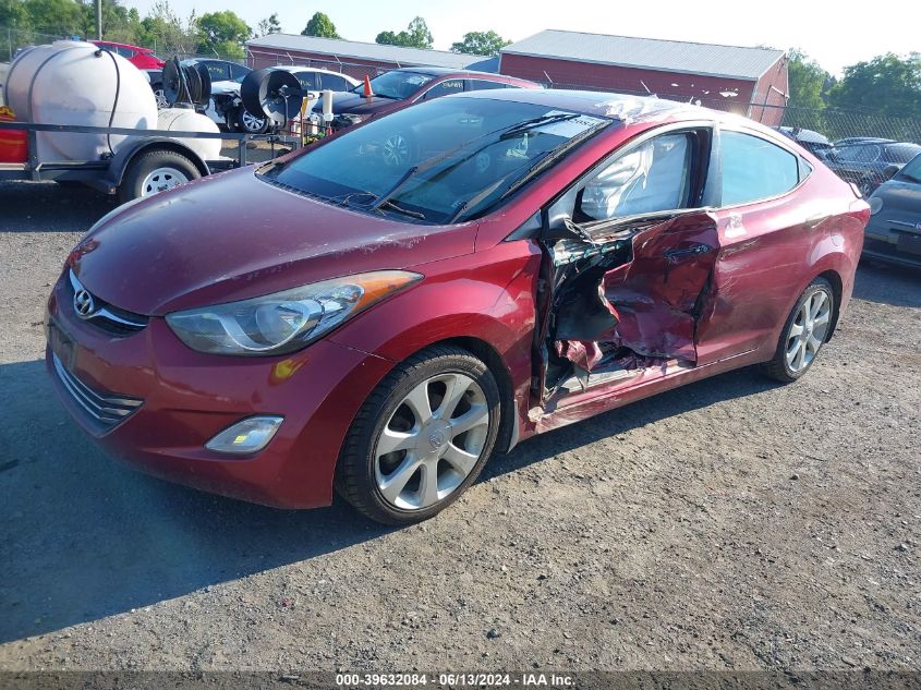 2013 Hyundai Elantra Limited VIN: 5NPDH4AE0DH235602 Lot: 39632084