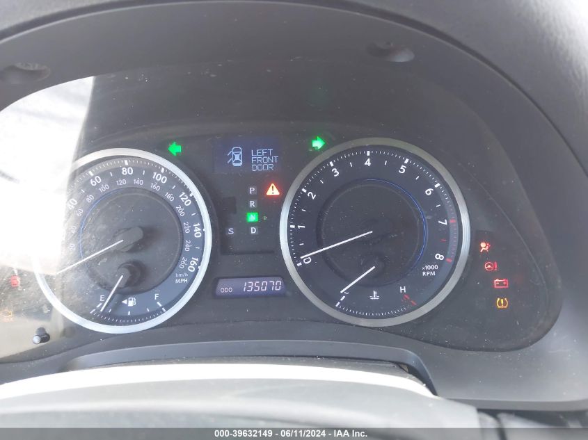 2013 Lexus Is 250 VIN: JTHBF5C20D5189001 Lot: 39632149