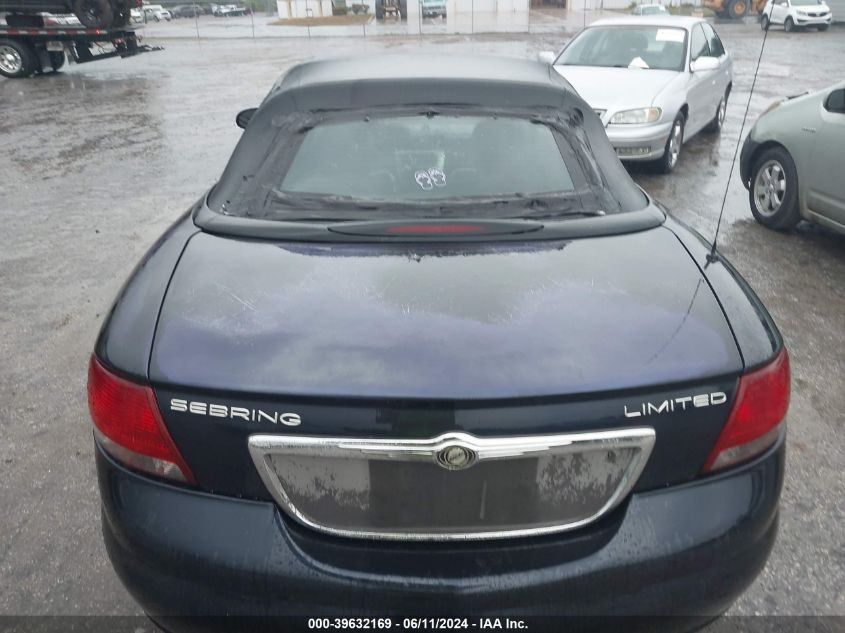 2003 Chrysler Sebring Limited VIN: 1C3EL65R73N555465 Lot: 39632169