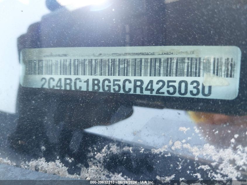 2012 Chrysler Town & Country Touring VIN: 2C4RC1BG5CR425030 Lot: 39632213