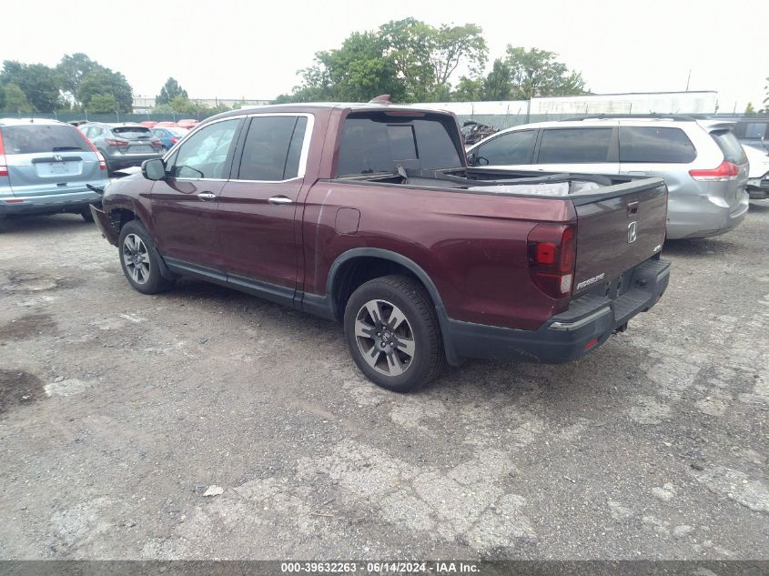 2017 Honda Ridgeline Rtl-E VIN: 5FPYK3F7XHB037886 Lot: 39632263