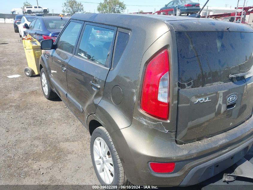 2012 Kia Soul + VIN: KNDJT2A63C7390193 Lot: 39632289