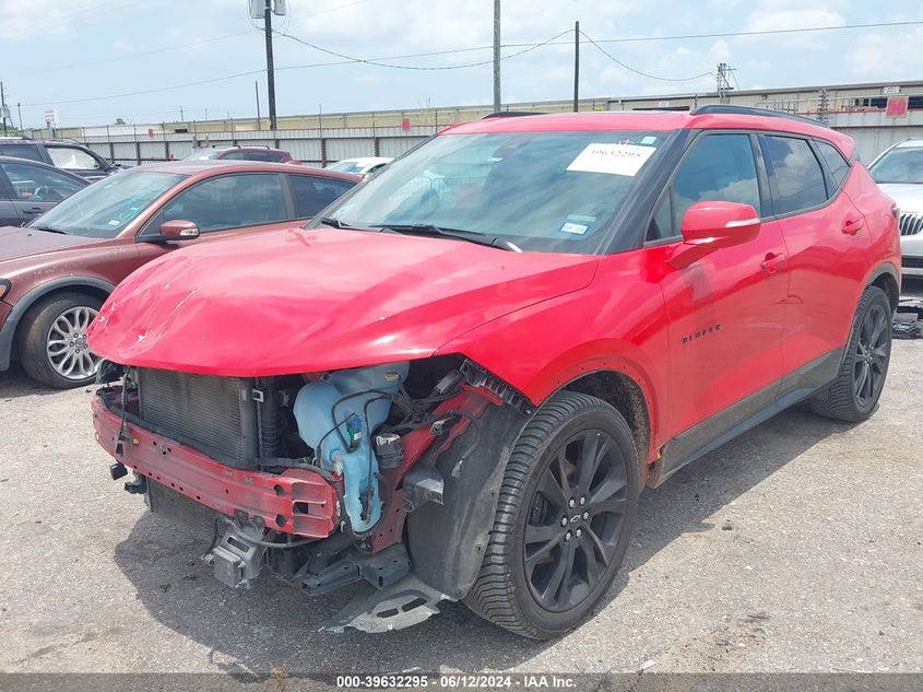 VIN 3GNKBERS2KS697291 2019 CHEVROLET BLAZER RS
