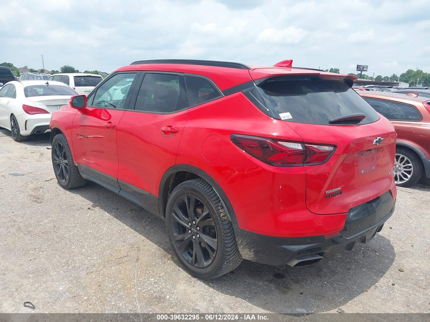 VIN 3GNKBERS2KS697291 2019 CHEVROLET BLAZER RS