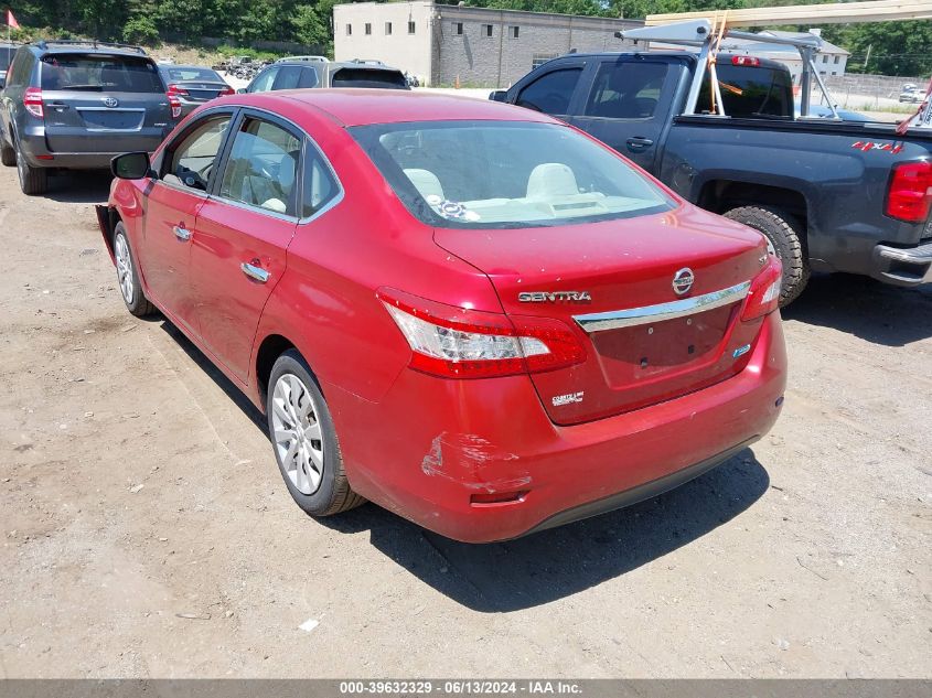 2013 Nissan Sentra Sv VIN: 3N1AB7APXDL732330 Lot: 39632329