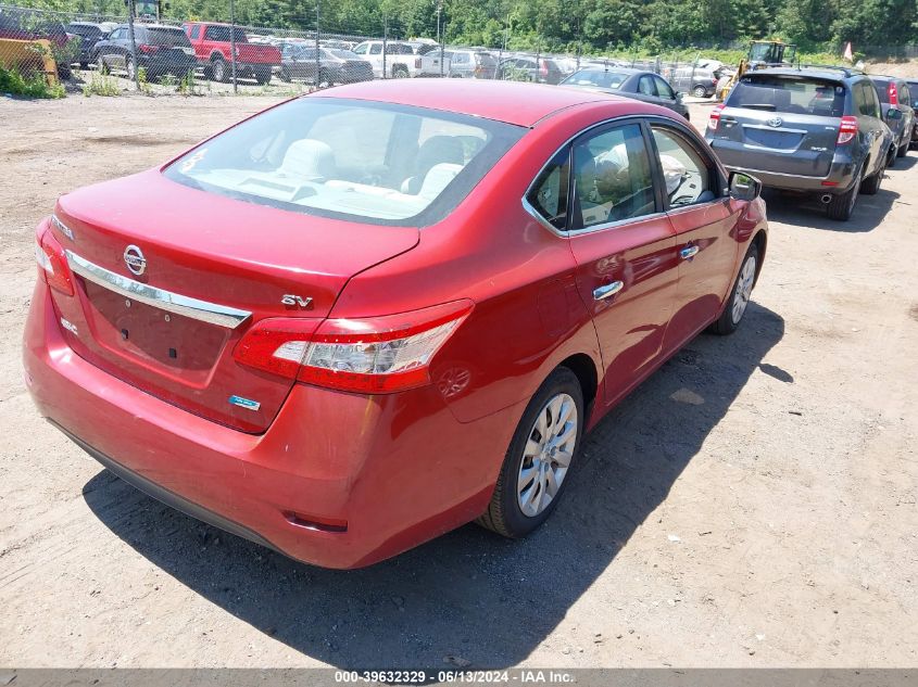 2013 Nissan Sentra Sv VIN: 3N1AB7APXDL732330 Lot: 39632329