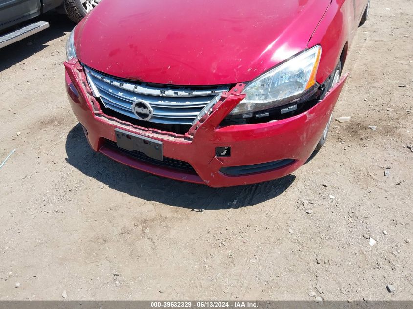 2013 Nissan Sentra Sv VIN: 3N1AB7APXDL732330 Lot: 39632329