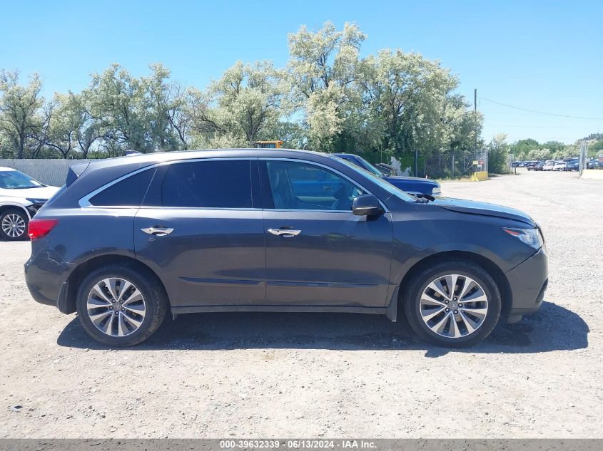 2014 Acura Mdx Technology Package VIN: 5FRYD4H48EB021739 Lot: 39632339