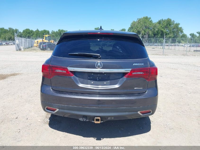 2014 Acura Mdx Technology Package VIN: 5FRYD4H48EB021739 Lot: 39632339