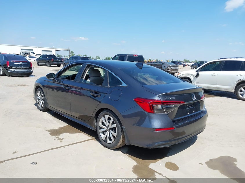 VIN 2HGFE2F23NH511660 2022 HONDA CIVIC LX