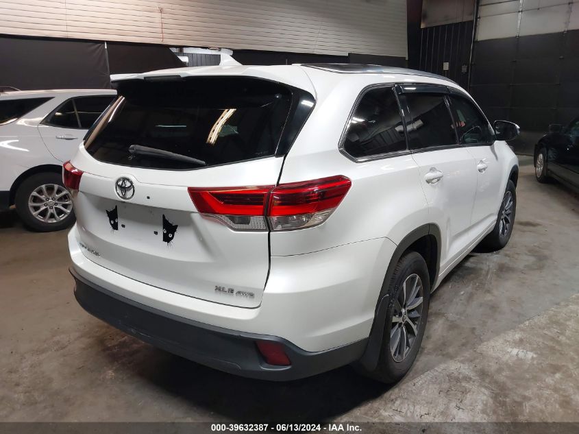 2018 Toyota Highlander Xle VIN: 5TDJZRFH9JS908618 Lot: 39632387