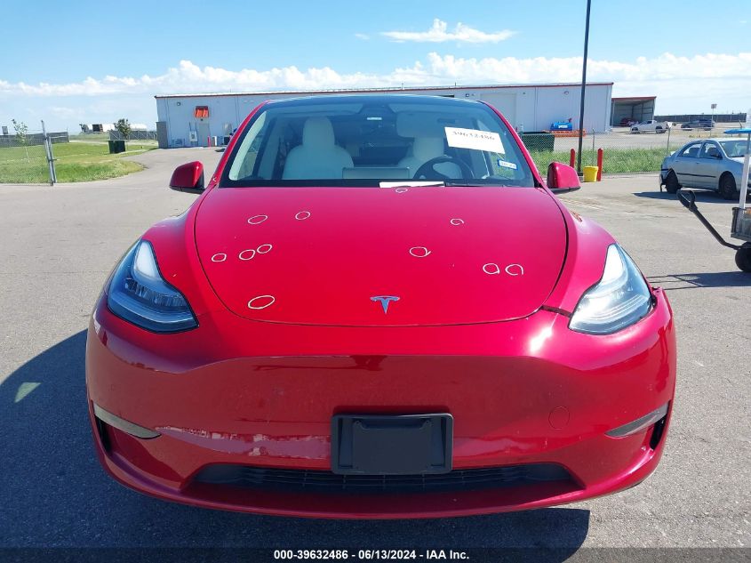 2022 Tesla Model Y Long Range Dual Motor All-Wheel Drive VIN: 7SAYGDEE5NF390938 Lot: 39632486