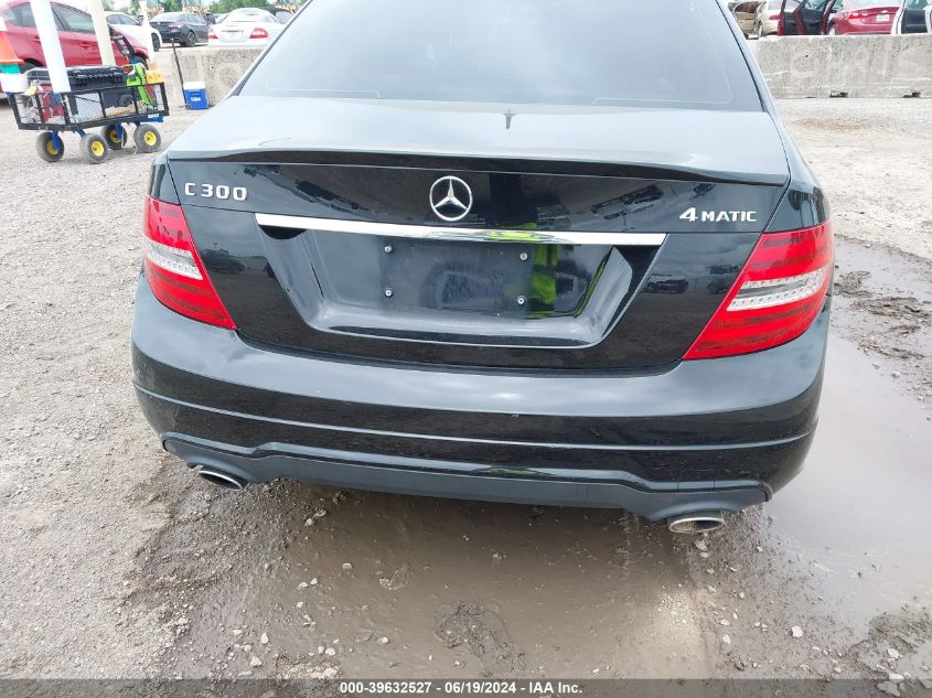 2013 Mercedes-Benz C 300 Luxury 4Matic/Sport 4Matic VIN: WDDGF8AB2DR296254 Lot: 39632527