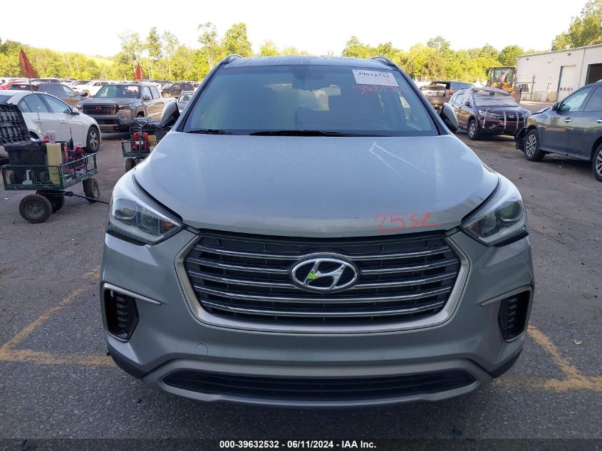 2017 Hyundai Santa Fe Se VIN: KM8SMDHF5HU234616 Lot: 39632532