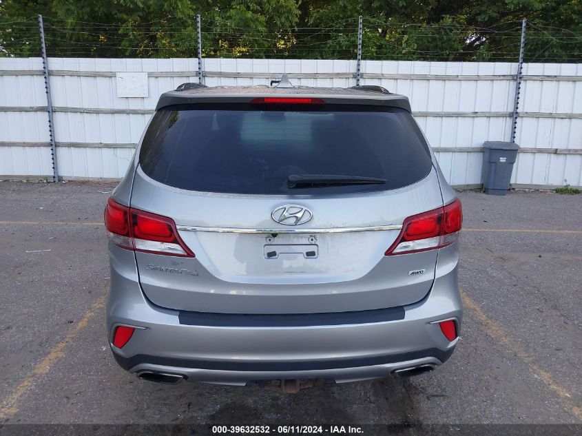 2017 Hyundai Santa Fe Se VIN: KM8SMDHF5HU234616 Lot: 39632532