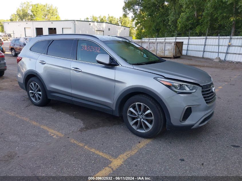 2017 Hyundai Santa Fe Se VIN: KM8SMDHF5HU234616 Lot: 39632532