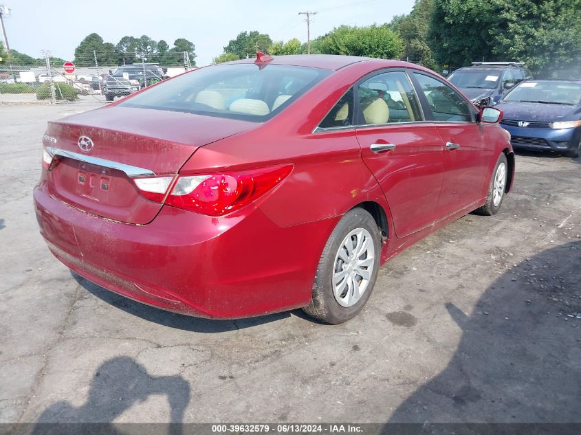 2012 Hyundai Sonata Gls VIN: 5NPEB4AC5CH458513 Lot: 39632579