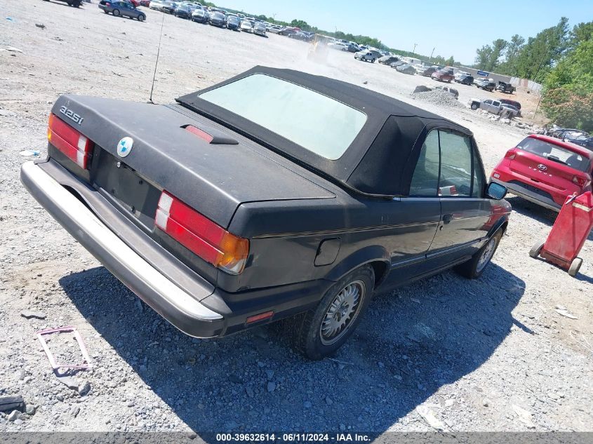 1989 BMW 325 I Automatic VIN: WBABB2305K8862531 Lot: 39632614