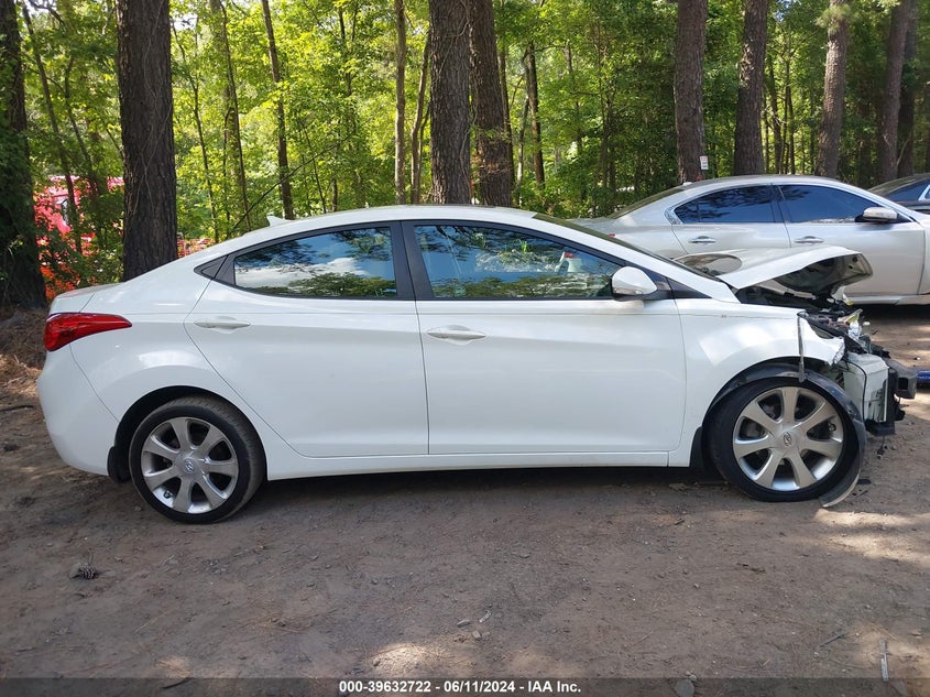 2012 Hyundai Elantra Limited VIN: 5NPDH4AE1CH147205 Lot: 39632722