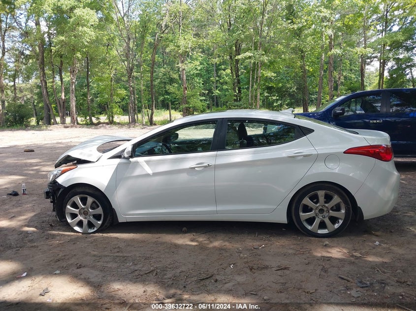 2012 Hyundai Elantra Limited VIN: 5NPDH4AE1CH147205 Lot: 39632722