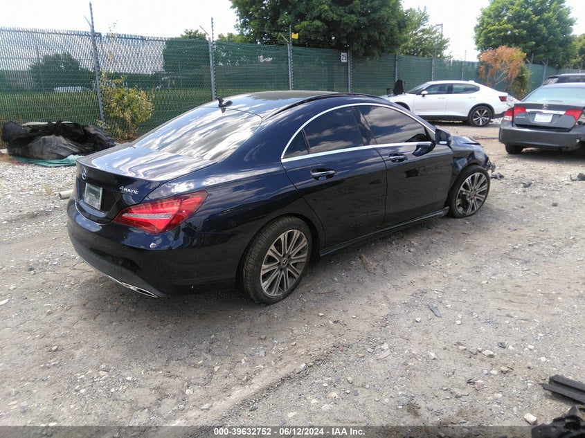 2018 MERCEDES-BENZ CLA 250 4MATIC VIN: WDDSJ4GB4JN647418