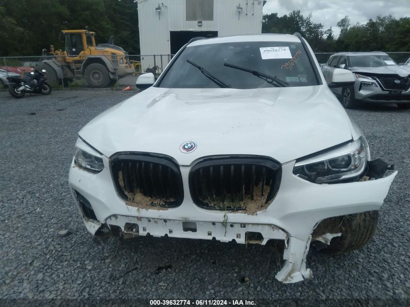 2021 BMW X3 xDrive30I VIN: 5UXTY5C07M9E37611 Lot: 39632774
