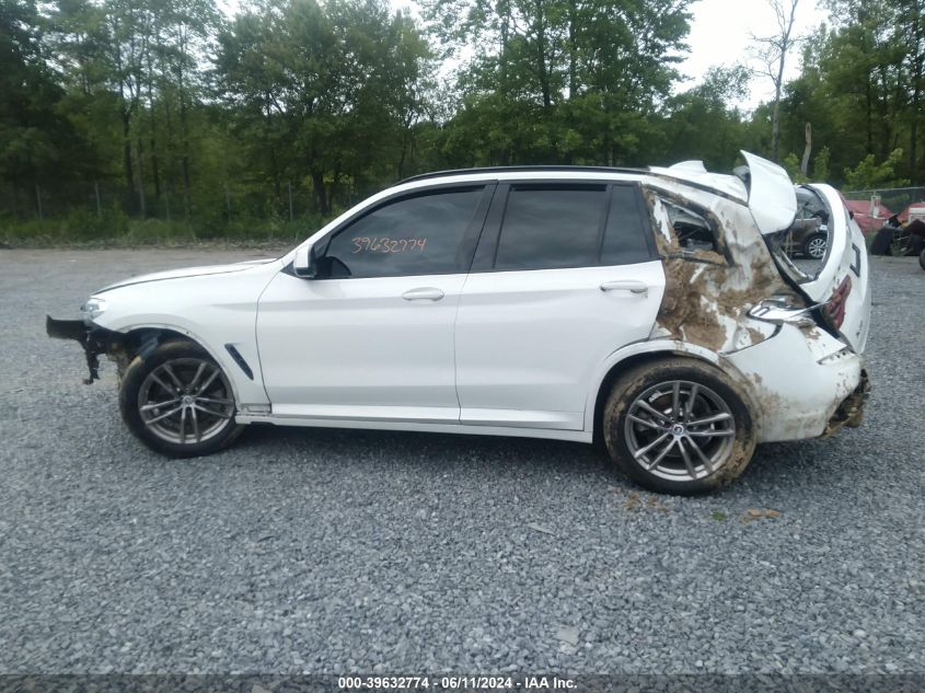 2021 BMW X3 xDrive30I VIN: 5UXTY5C07M9E37611 Lot: 39632774