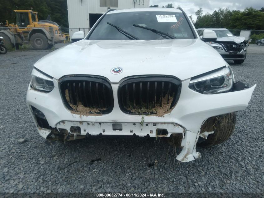 2021 BMW X3 xDrive30I VIN: 5UXTY5C07M9E37611 Lot: 39632774