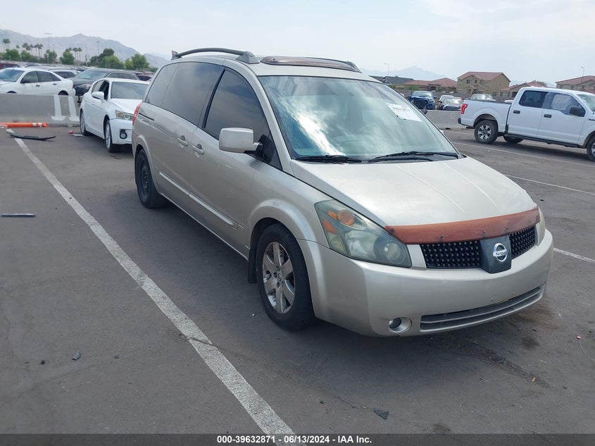 2006 Nissan Quest 3.5 Se VIN: 5N1BV28U86N110735 Lot: 39632871
