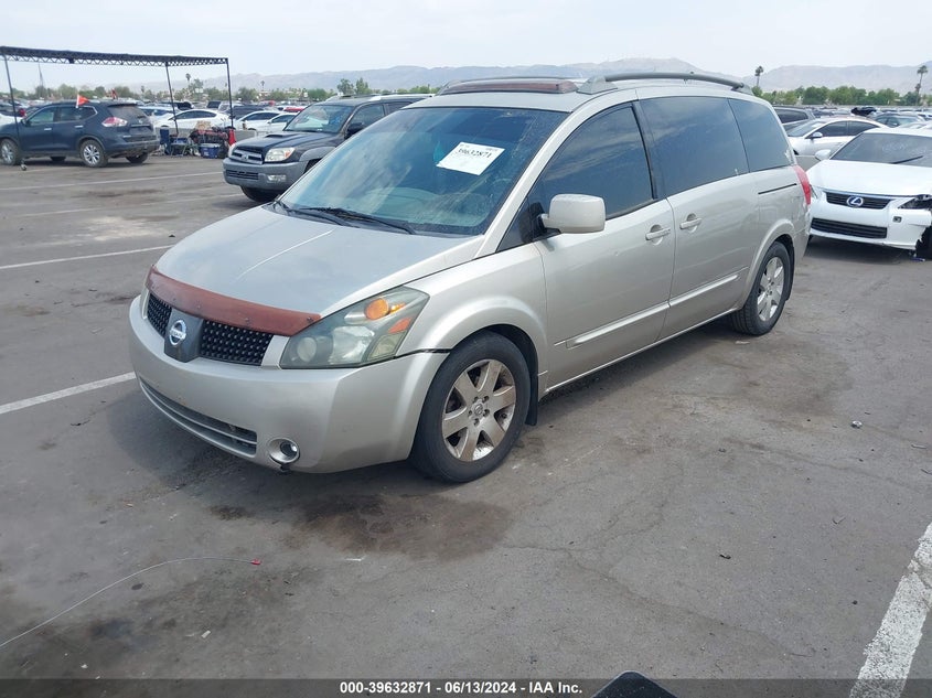 2006 Nissan Quest 3.5 Se VIN: 5N1BV28U86N110735 Lot: 39632871