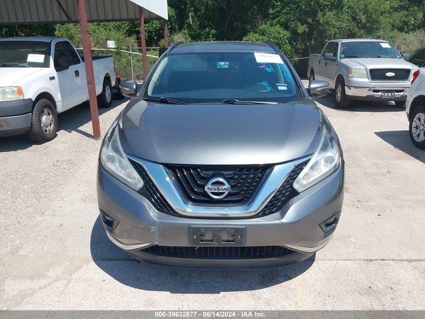 2015 Nissan Murano Sv VIN: 5N1AZ2MG3FN240342 Lot: 39632877