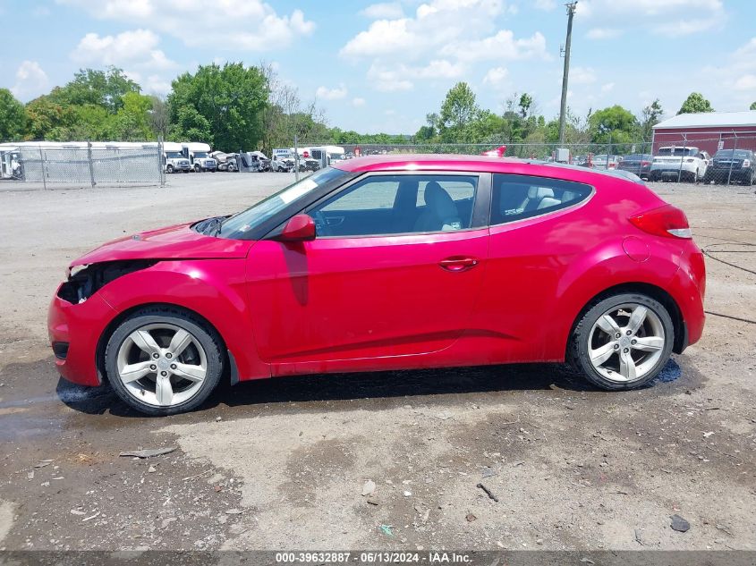 2012 Hyundai Veloster Base W/Gray VIN: KMHTC6AD0CU039950 Lot: 39632887