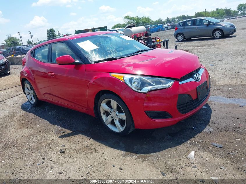 2012 Hyundai Veloster Base W/Gray VIN: KMHTC6AD0CU039950 Lot: 39632887