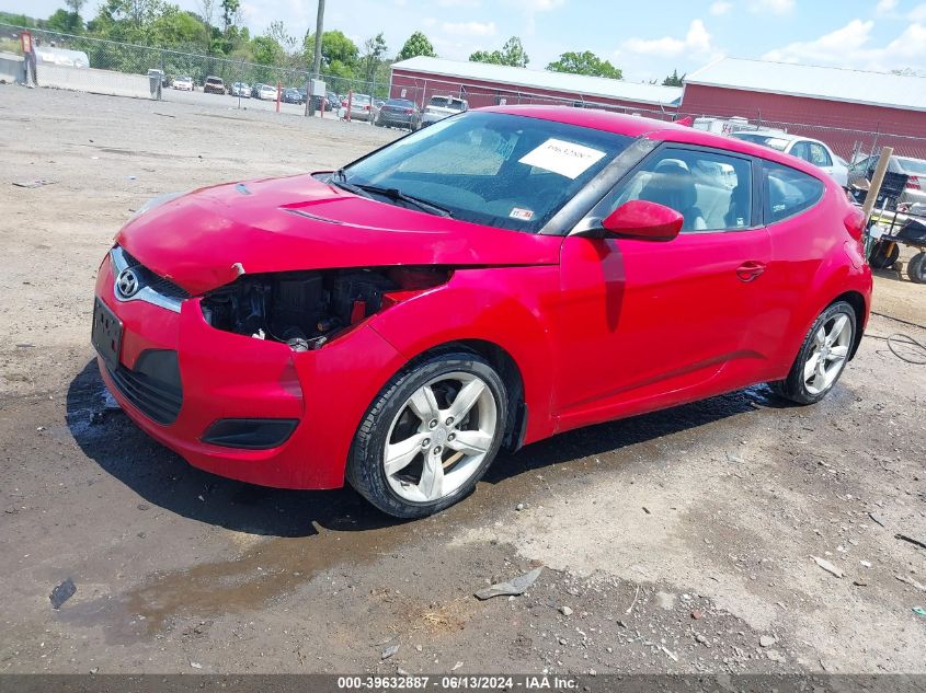 2012 Hyundai Veloster Base W/Gray VIN: KMHTC6AD0CU039950 Lot: 39632887