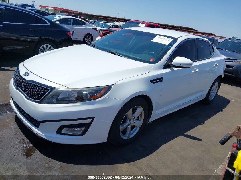 2015 Kia Optima Lx VIN: 5XXGM4A70FG408205 Lot: 39632892