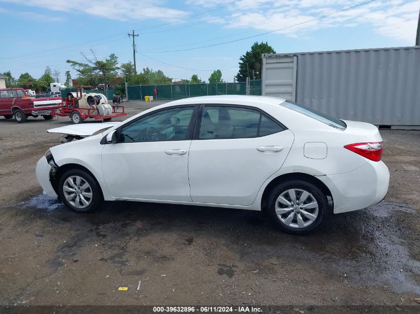 2016 Toyota Corolla Le VIN: 5YFBURHE6GP503694 Lot: 39632896