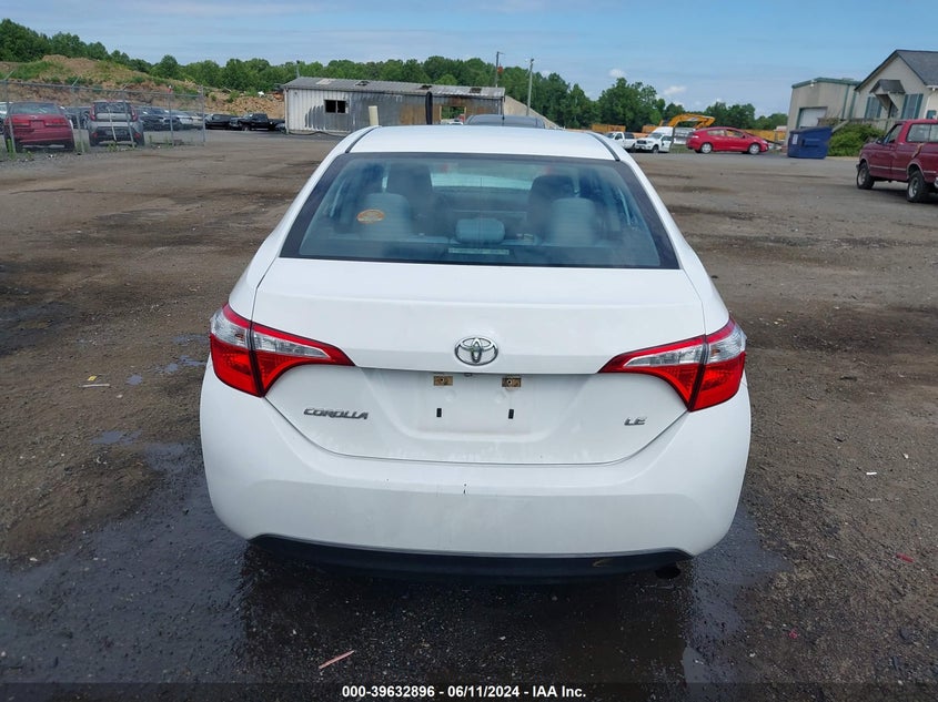 2016 TOYOTA COROLLA LE - 5YFBURHE6GP503694